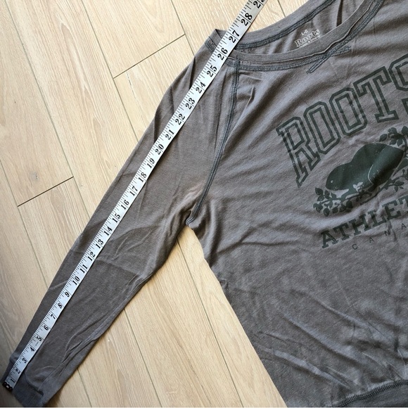 Roots Athletics Long Sleeve Shirt in Gray Women’s Size L - Picture 4 of 11